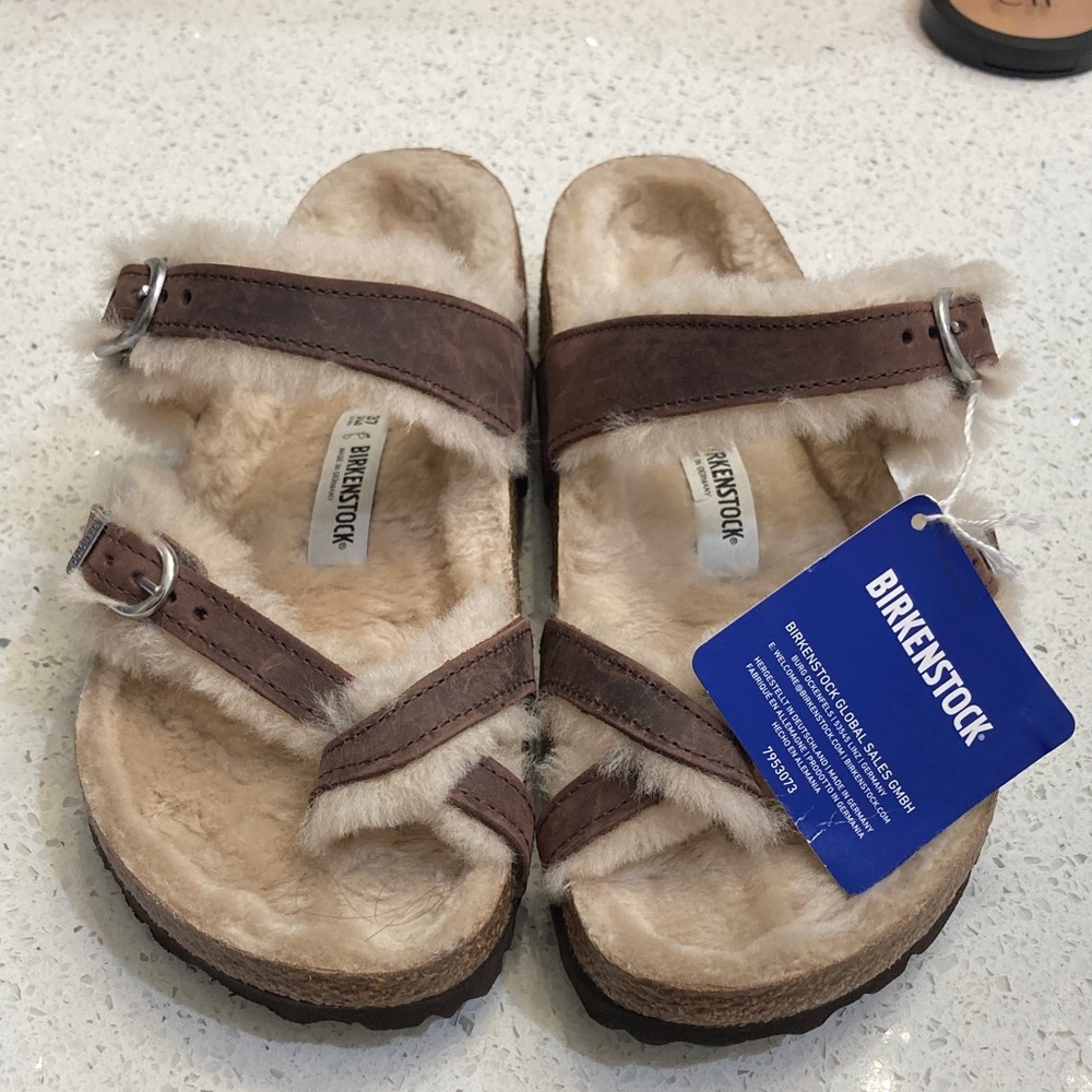 Birkenstock Mayari Shearling Lined Sandals NWT